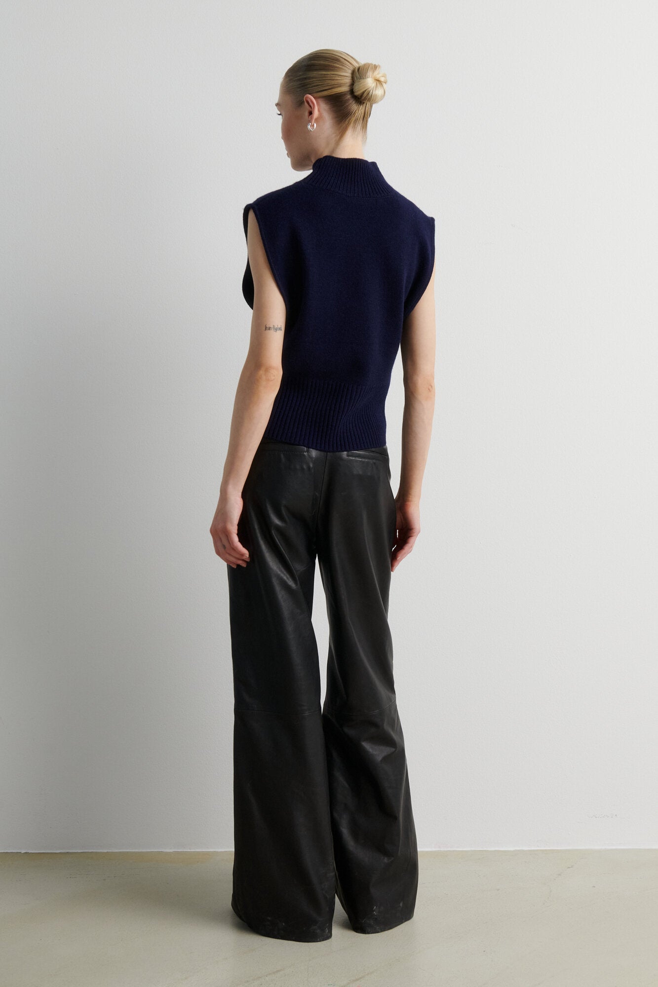 Letho Simple læderbukser – Black